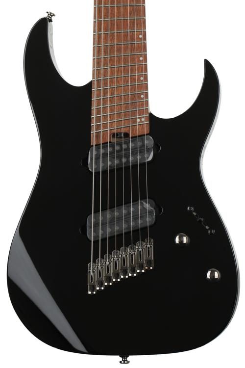 Ibanez RGMS8 Multi-scale 8-String - Black | Sweetwater